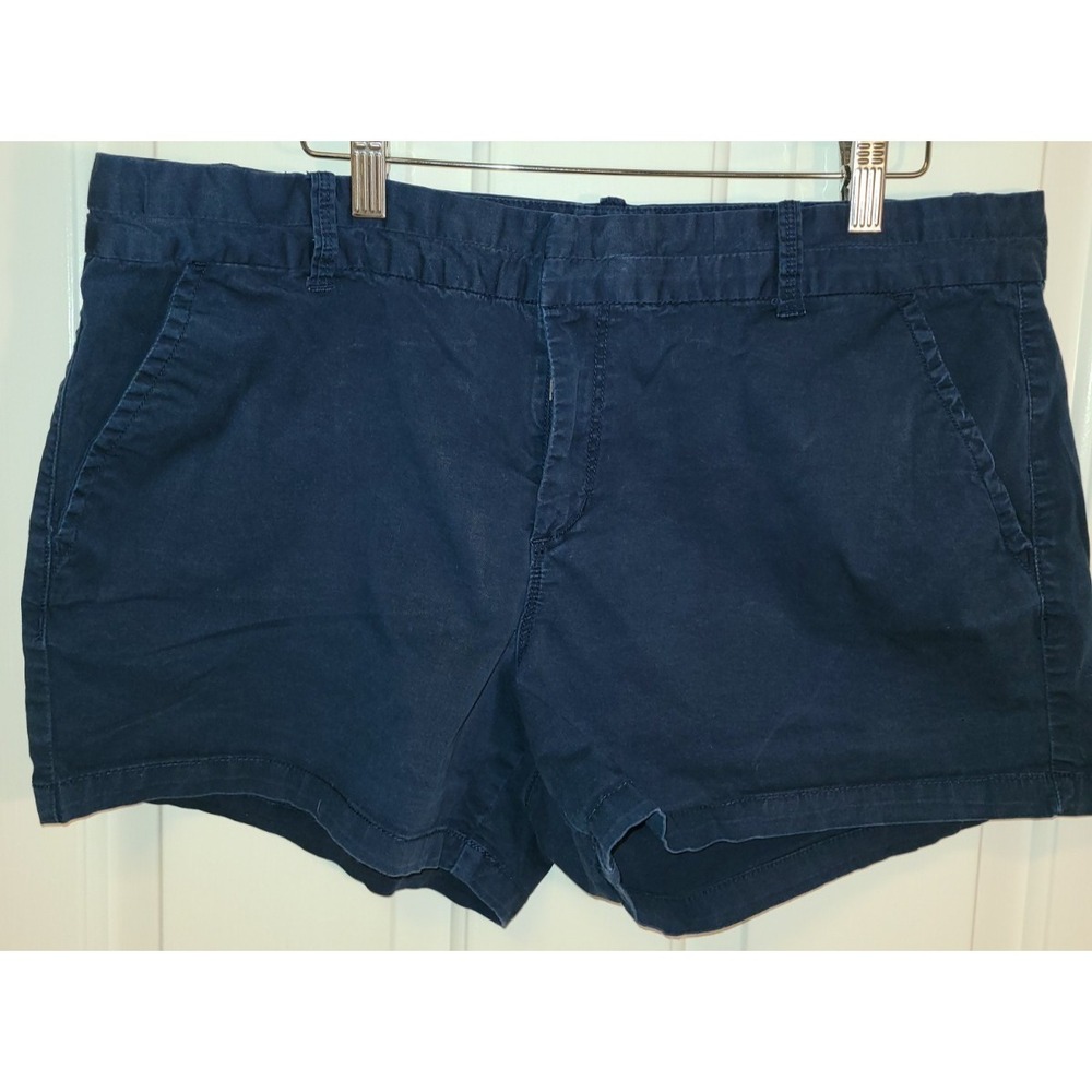 Calvin‎ Klein Jeans Womens Sz 18W Blue Chino Shorts 3.5 inch inseam Pockets